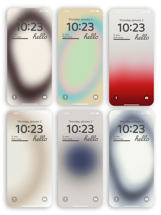 Soft Glow Dreams: Minimal Wallpaper Collection