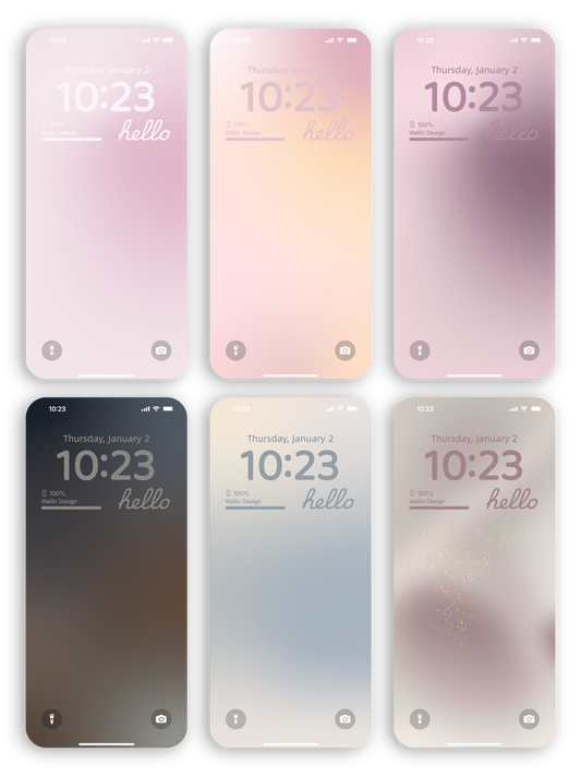 Pastel Whisper: Soft Gradient Wallpaper Collection