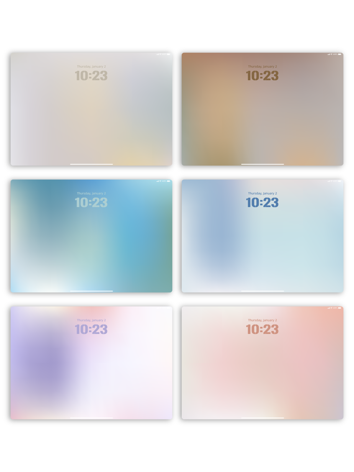 Cloud Haze: Pastel Blur iPad Wallpaper Collection