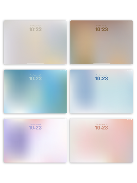 Cloud Haze: Pastel Blur iPad Wallpaper Collection