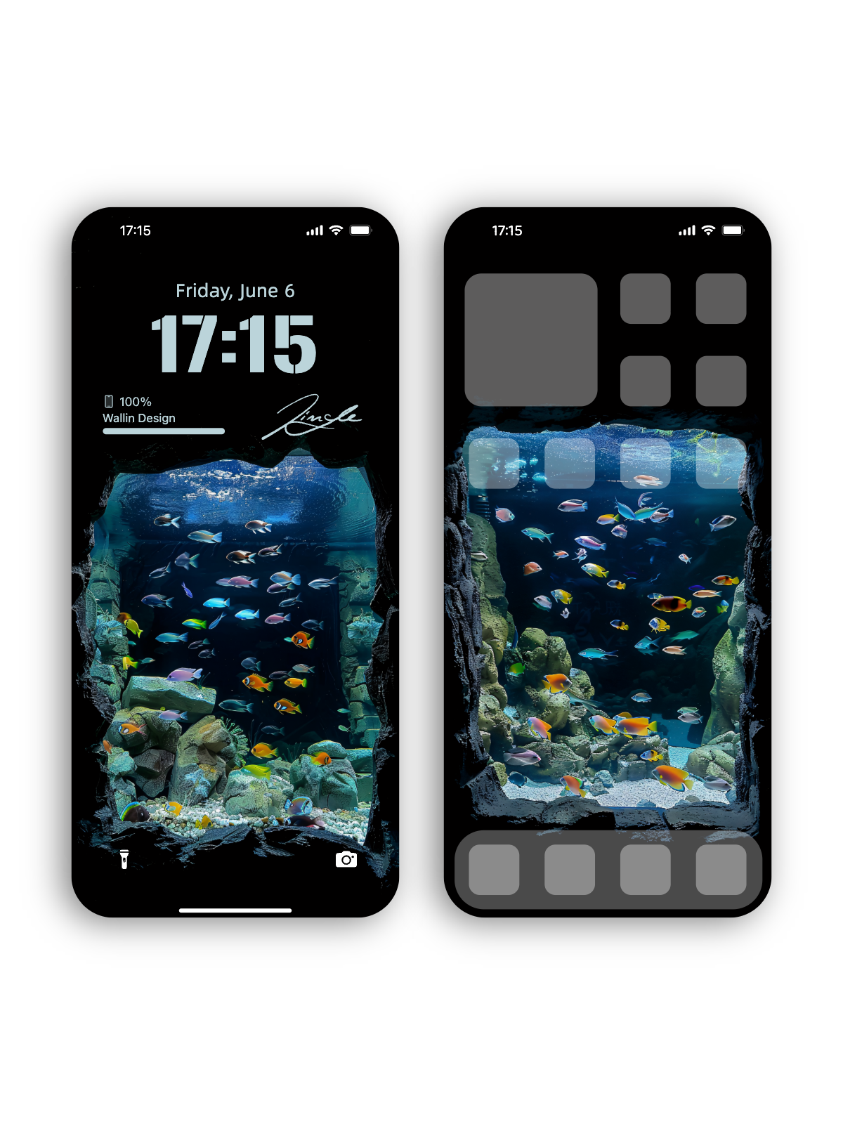 Underwater Cave Escape: Dynamic iPhone Wallpaper