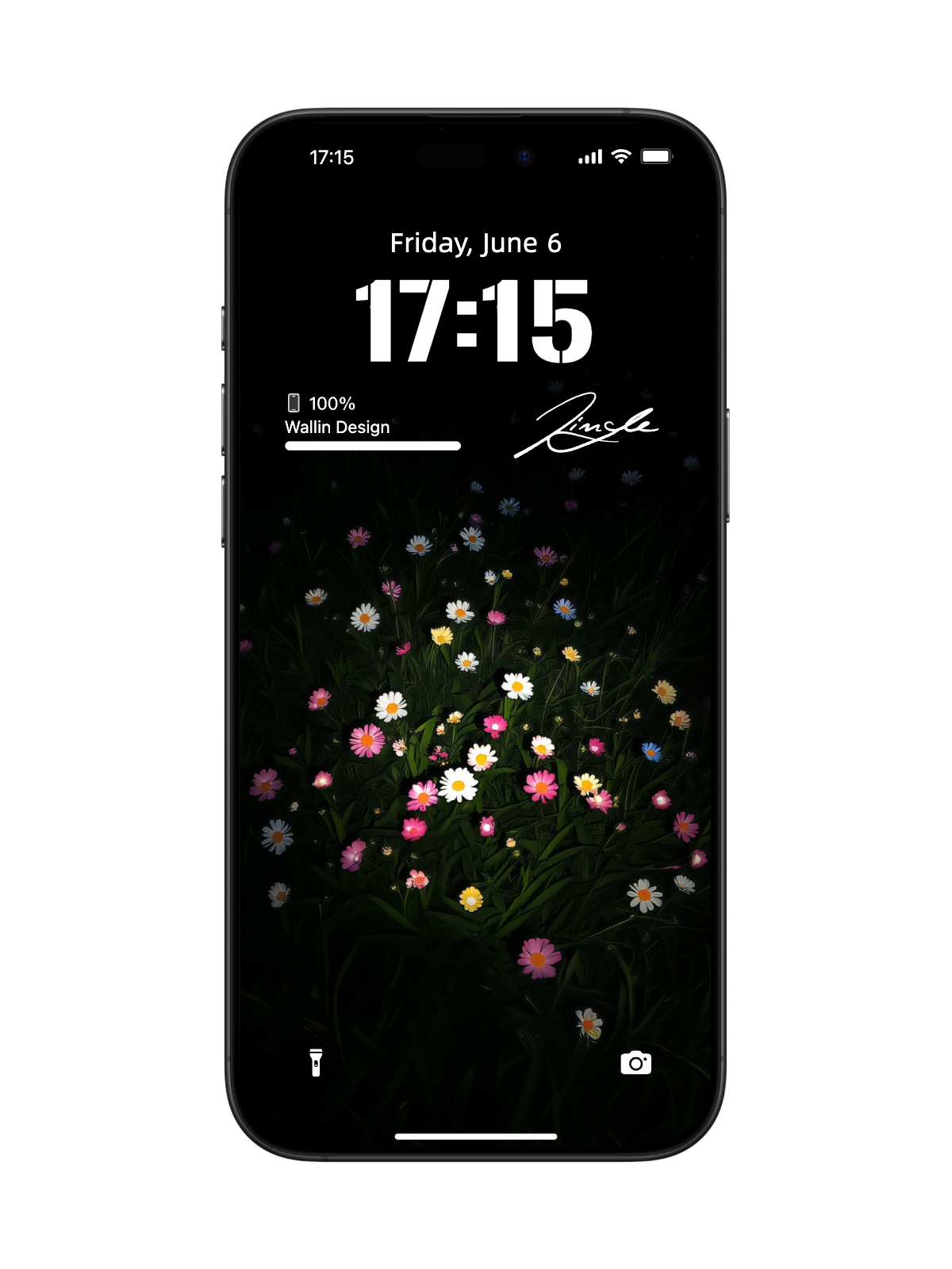 Midnight Bloom: Dynamic Wallpaper