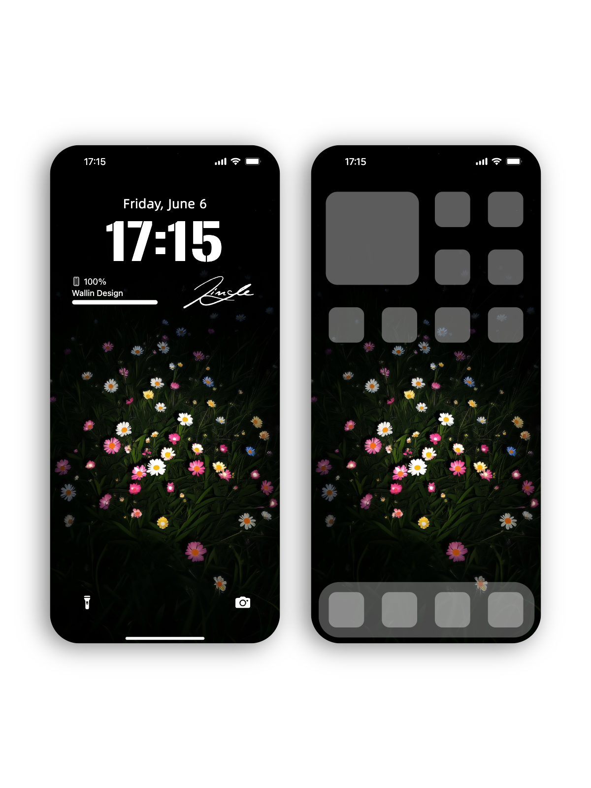 Midnight Bloom: Dynamic Wallpaper