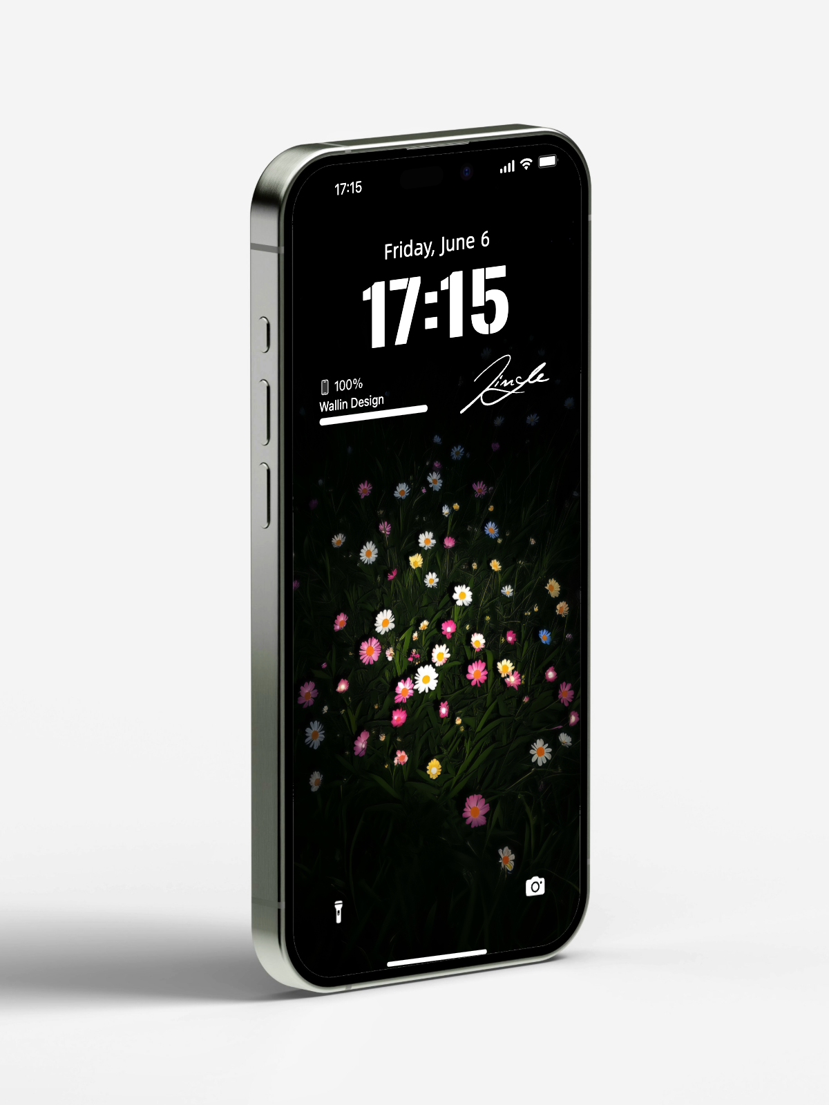 Midnight Bloom: Dynamic Wallpaper