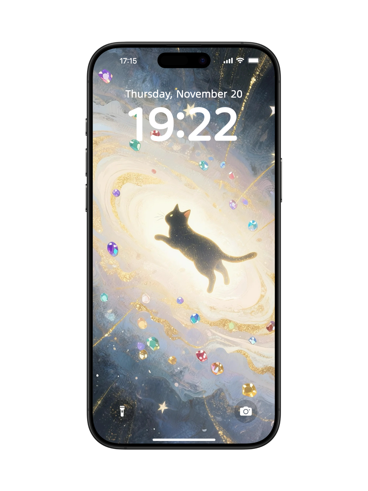 “Lucky Energy Sprite Cat” Phone Wallpaper