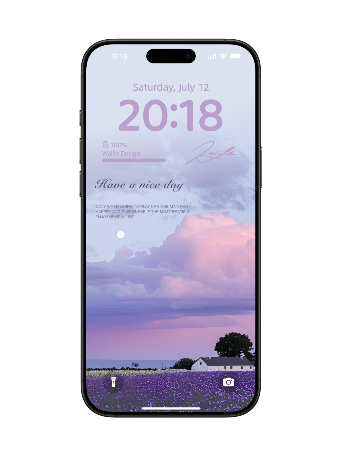 “Lavender Field Serenity” Phone Wallpaper