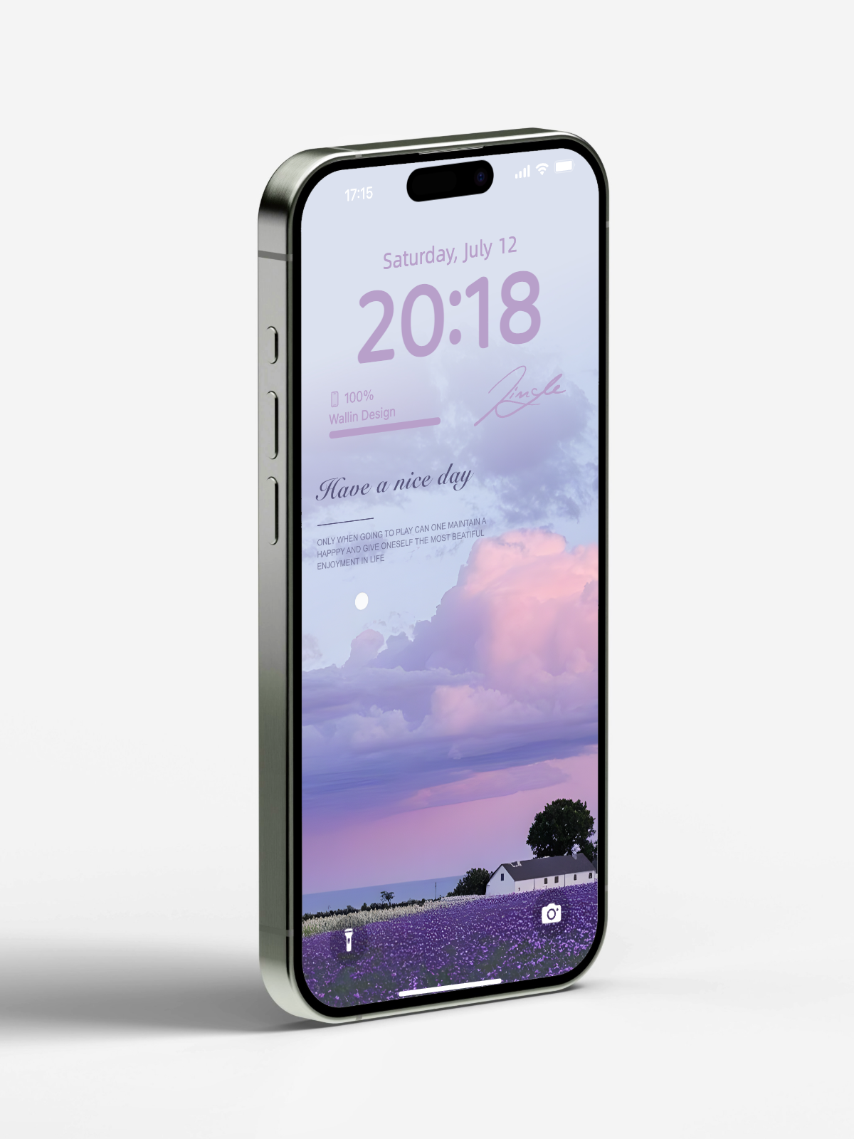 “Lavender Field Serenity” Phone Wallpaper