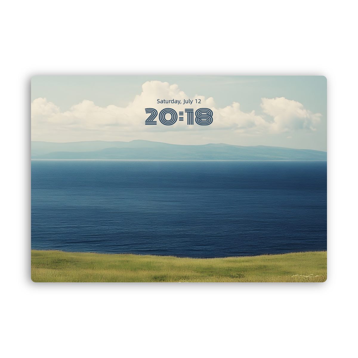 "Coastal Serenity: Nice Day Wishes" Phone Wallpaper