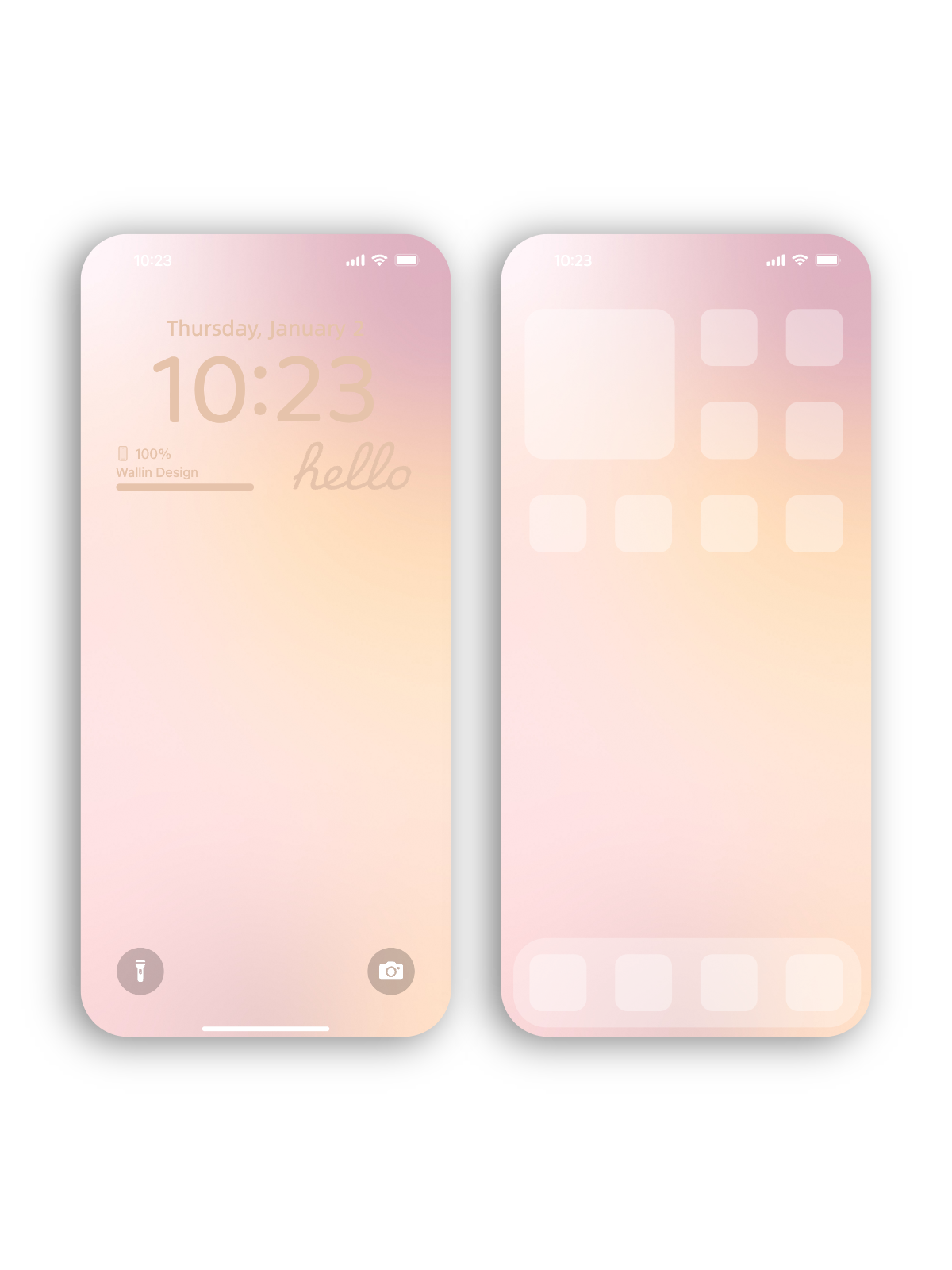 Pastel Whisper: Soft Gradient Wallpaper A003-2