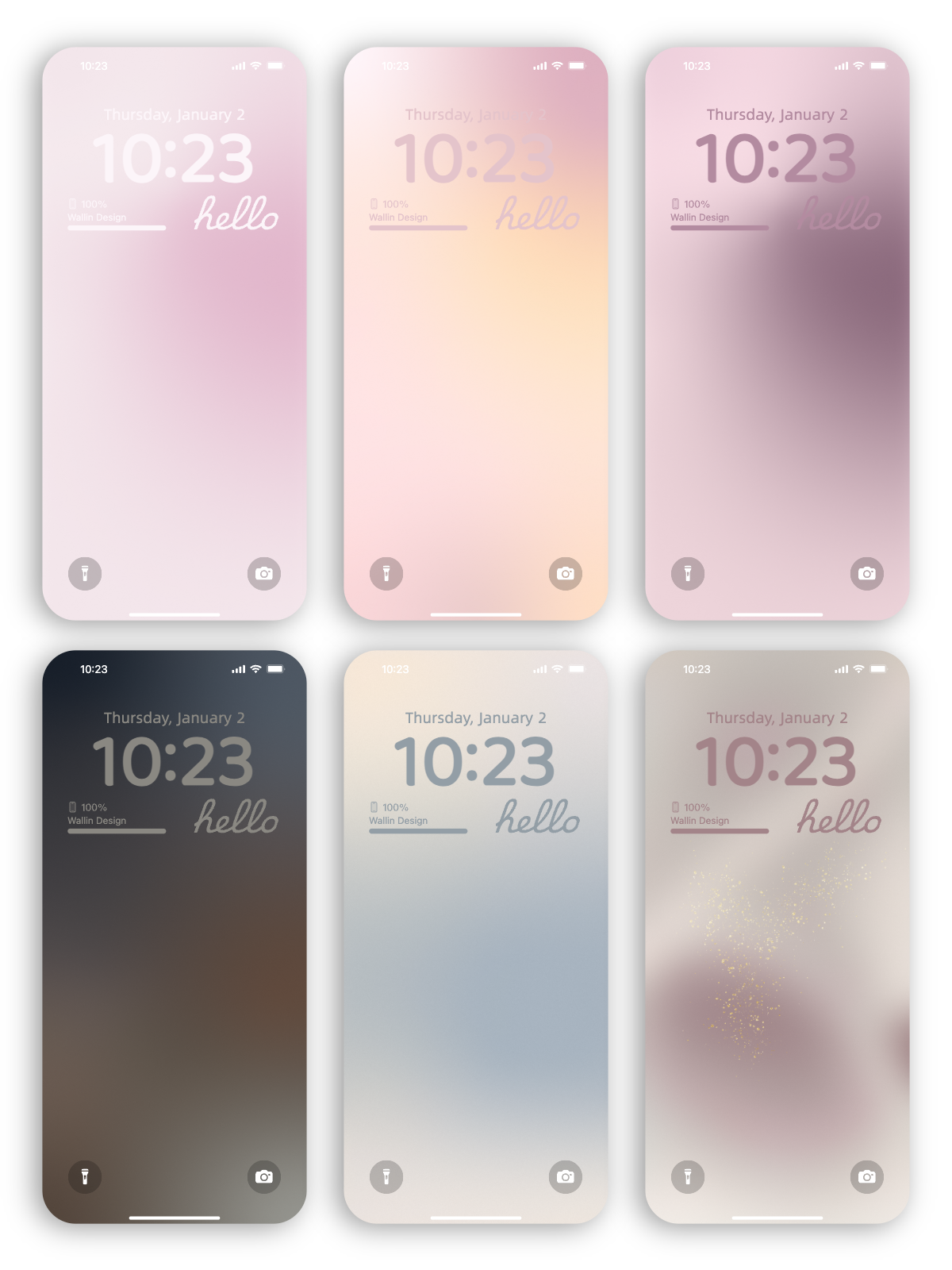 Pastel Whisper: Soft Gradient Wallpaper Collection