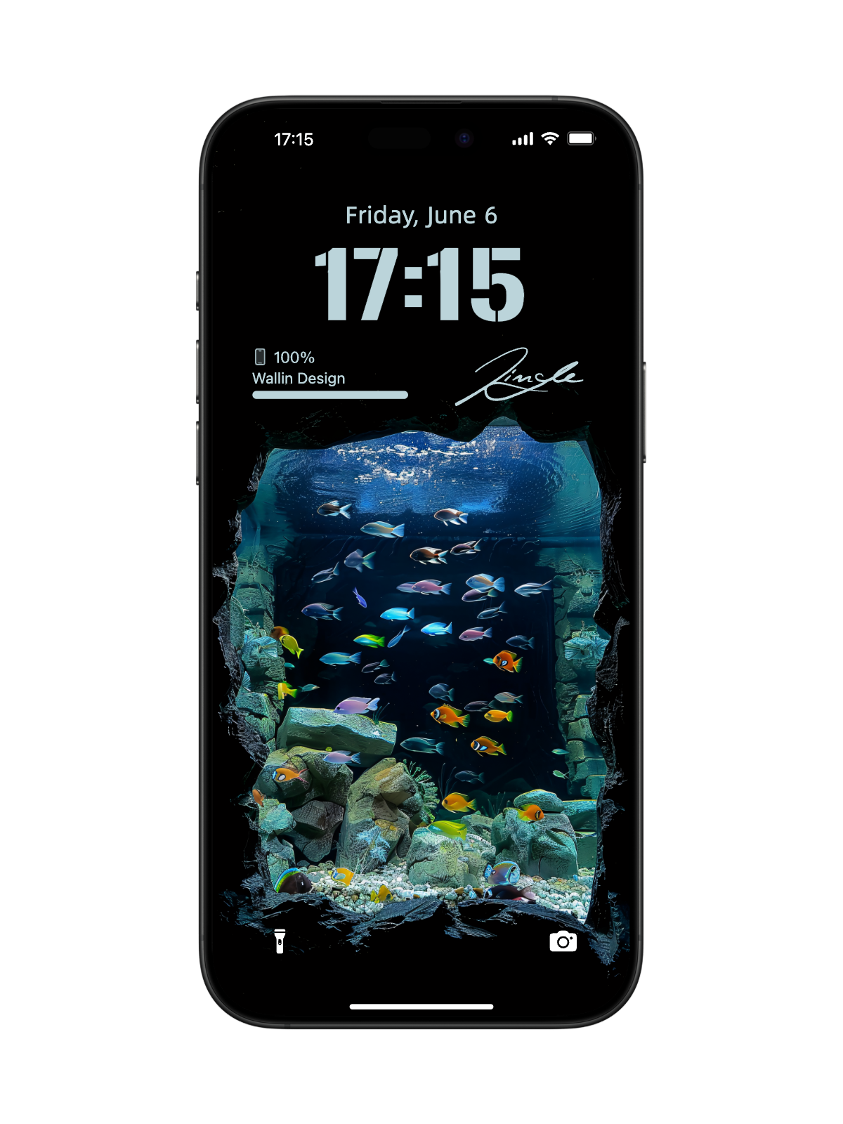 Underwater Cave Escape: Dynamic iPhone Wallpaper