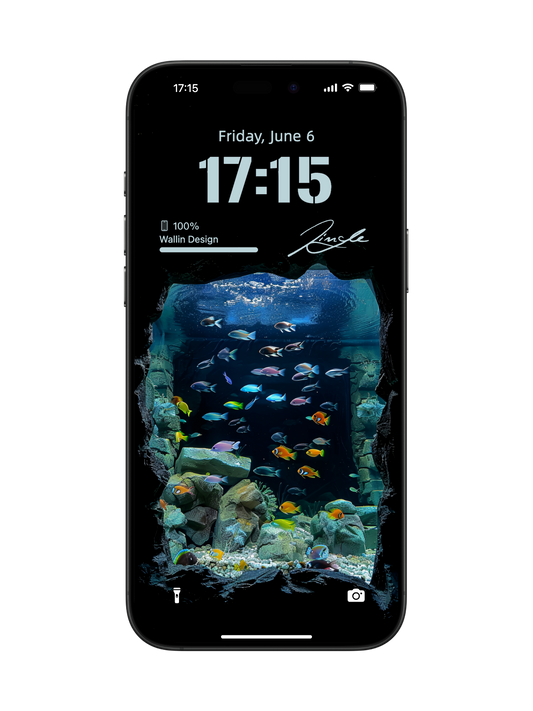 Underwater Cave Escape: Dynamic iPhone Wallpaper
