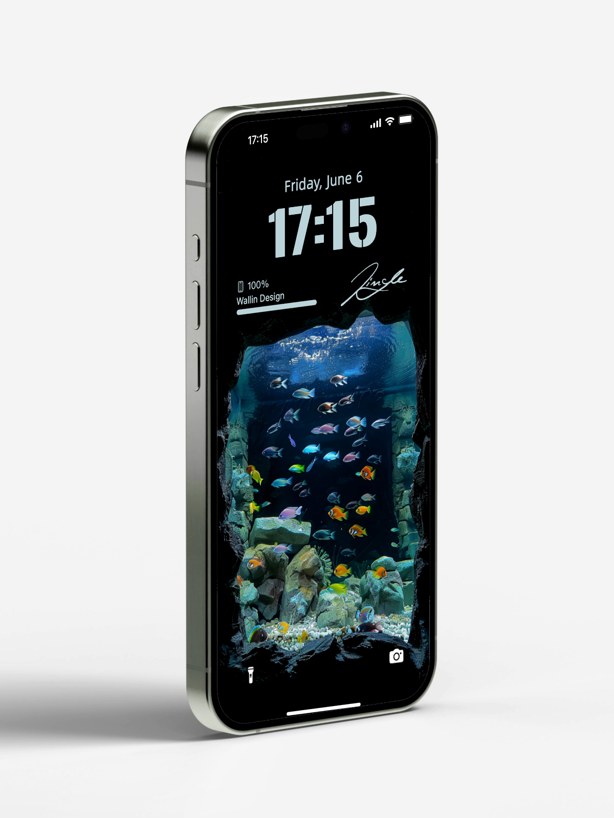 Underwater Cave Escape: Dynamic iPhone Wallpaper