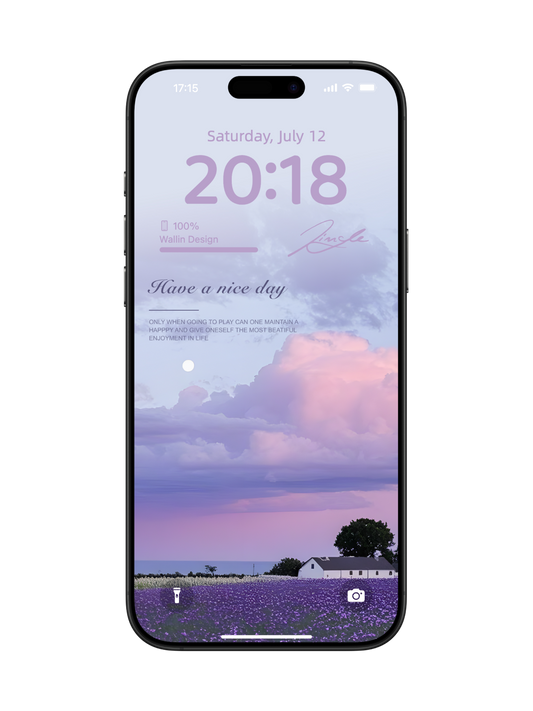 “Lavender Field Serenity” Phone Wallpaper