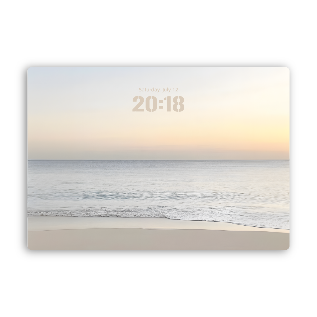 “Serene Beach Sunset” Phone Wallpaper